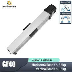 Single Rail Sealed Dustproof Ball Screw Slide Precision Linear Electric Screw Slide Transmission Cross Module Enclosed Gantry