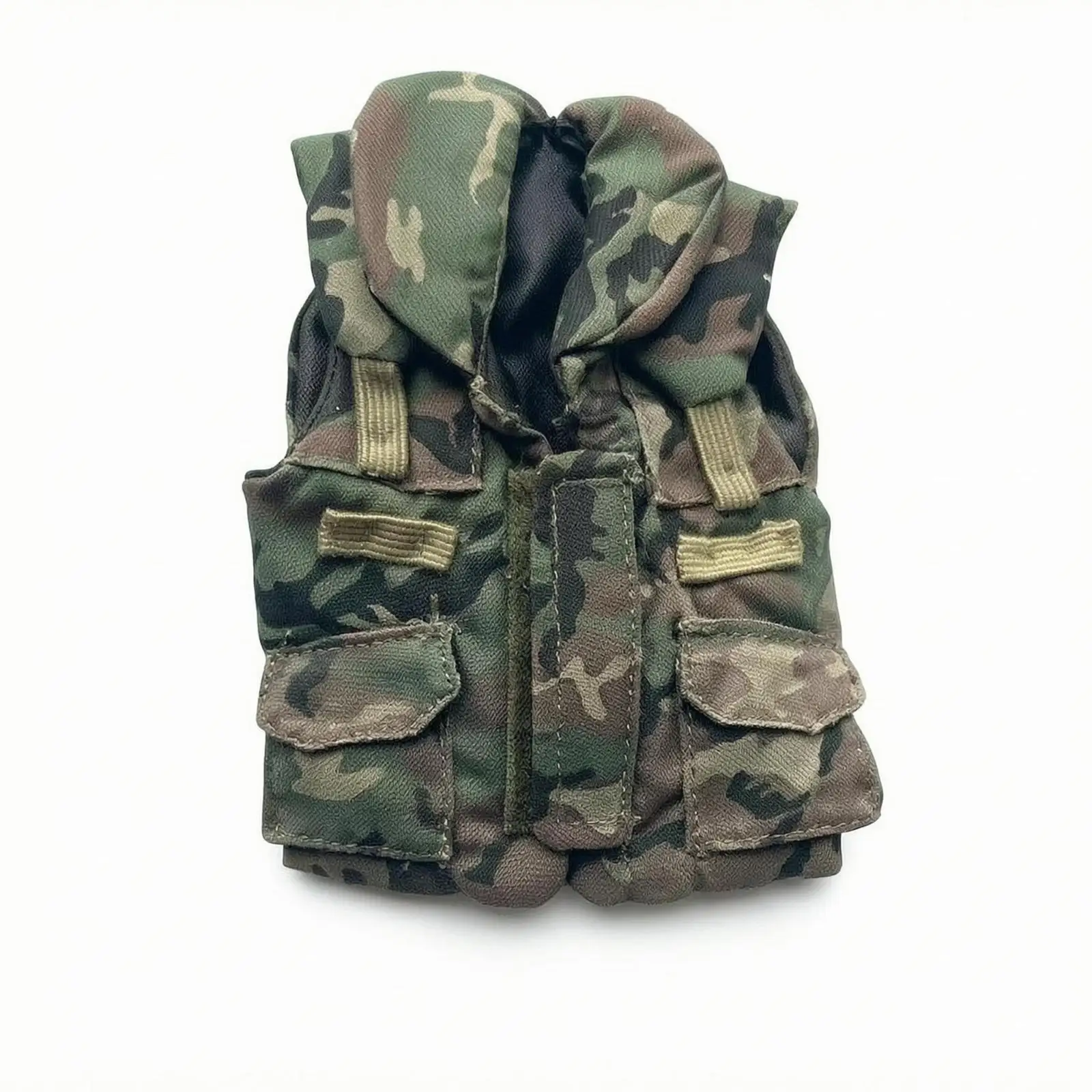 Vest Flap Pockets Figure Accessory Front Zip for Scene Setting