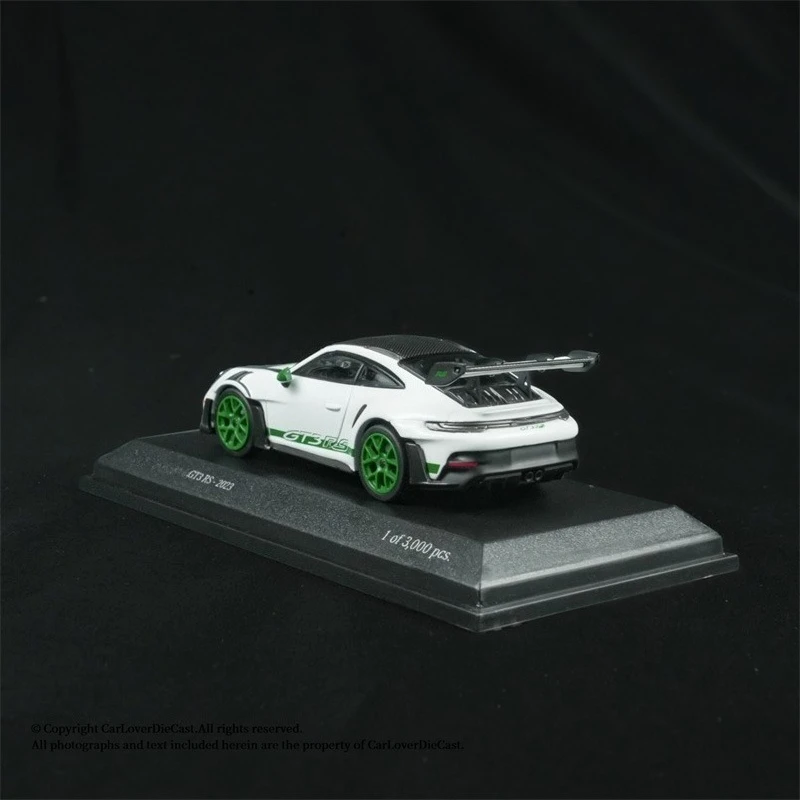 MINICHAMPS 1:64 GT3 RS 2023 W WEISSACH PACKAGE TRIBUTE TO AMERICA EXCLUSIVE / TEAM MCL39 Alloy Vehicle Collectible Car Model