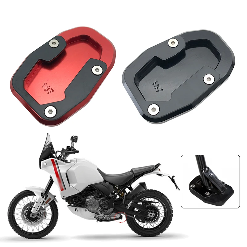 

Для Ducati desertx Desert X Desert-X 2022 2023, удлинительная пластина подставки для ног, боковая подставка, увеличенная подставка, аксессуары для мотоциклов