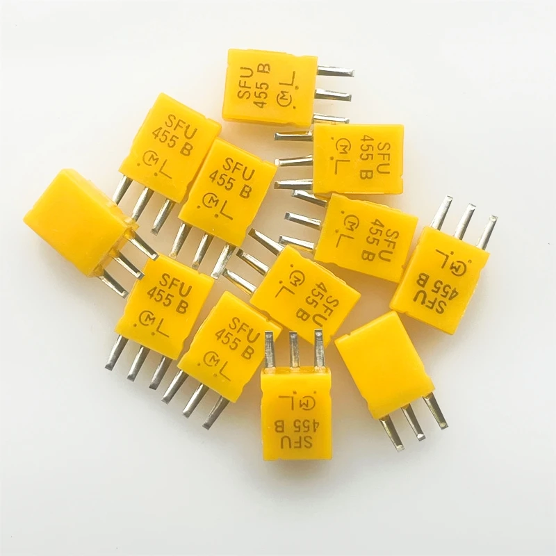 10PCS/ Murata ceramic crystal oscillator SFU455B 455KHZ 455K for remote control radio special filter 3 feet