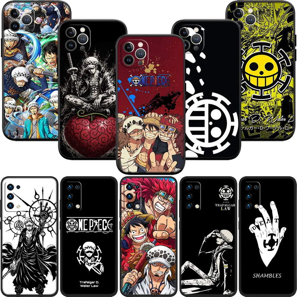 OH47 One Piece Law Case for Samsung M06 M15 M16 M35 M55 M56 A36 A42 A50 A50S A51 A52 A32 A33 A05 A05S A06 A16 A20