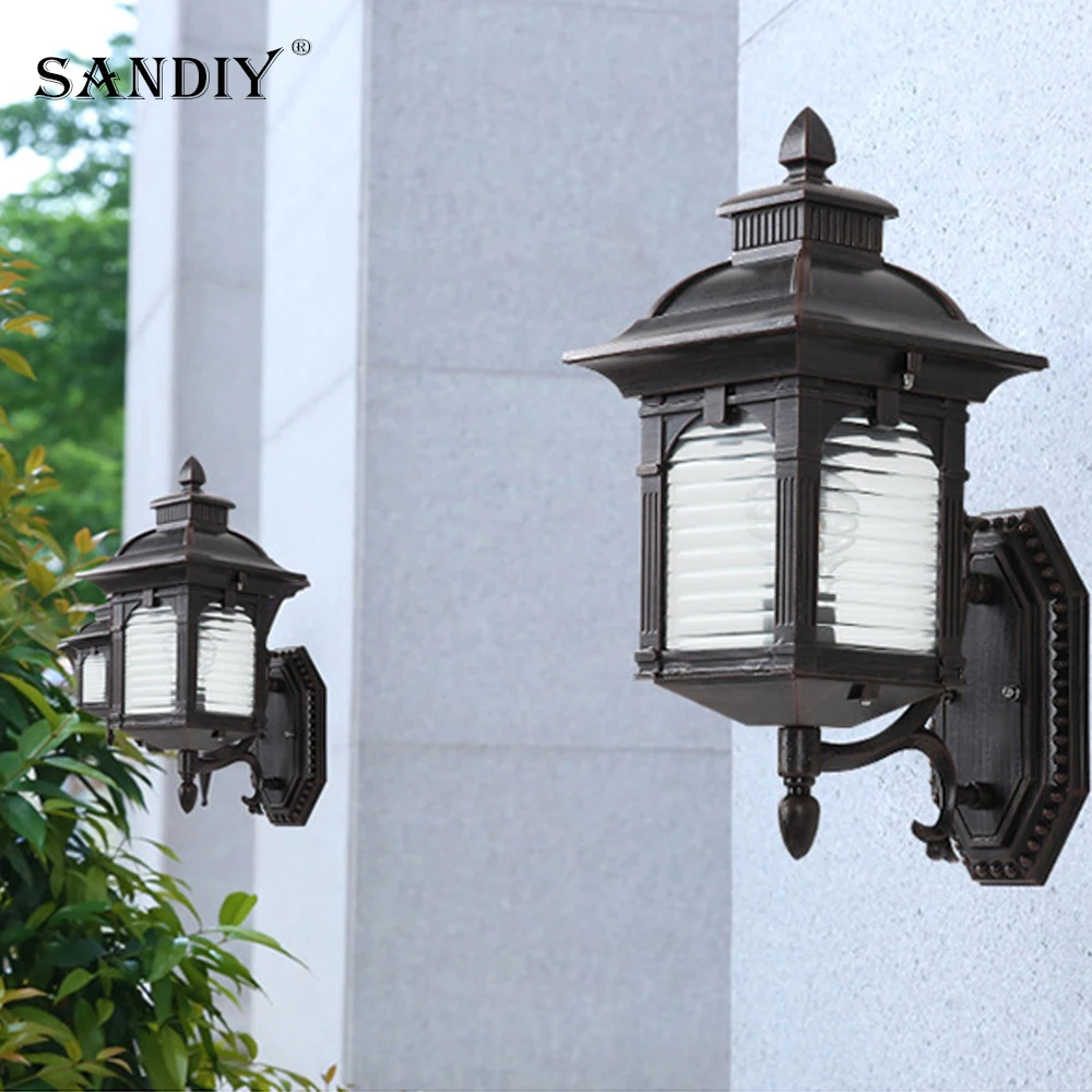 

Exterior Wall Light Waterproof Simple Outdoor Patio European Balcony Light Outdoor led Corridor Aisle Light Retro Doorway