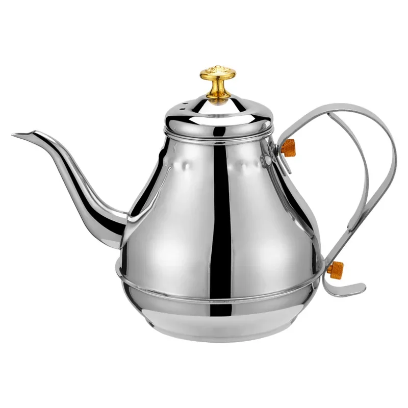 1.2/1.8L Teapot with Tea Filter 304 Stainless Steel Coffee Tea Pot Water Kettle Induction Cooker Stove Universal Kitchen Tool - view 6