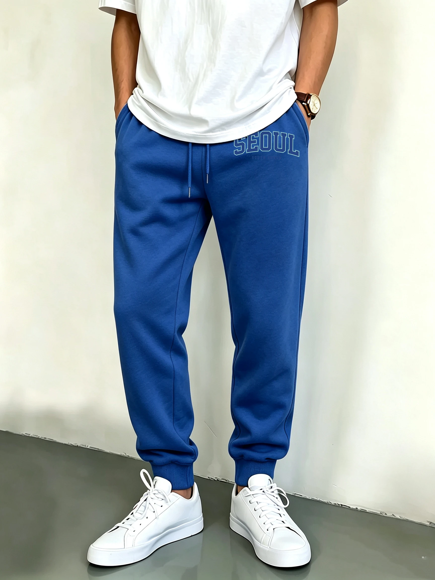 Street Fashion Seoul - Seoul Südkorea Bedruckte Weiche Sport-Hose mit