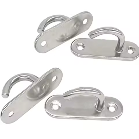 Heavy Duty Stainless Steel Hook Mount Ceiling Screw Plate Deck Door Buckle Ceiling Fan Chandel Hanging Kit