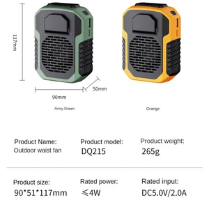 USB Mini şarj Fanı Asılı Boyun fan kayışı açık havada Spor için, Soğutma klipsi, dizüstü soğutucusu ve Hava ve açık, kullanıcı Aracı, sıcaktan kurtulmak için aküde 12 büyük satış, 4 ve 5 - no. 11