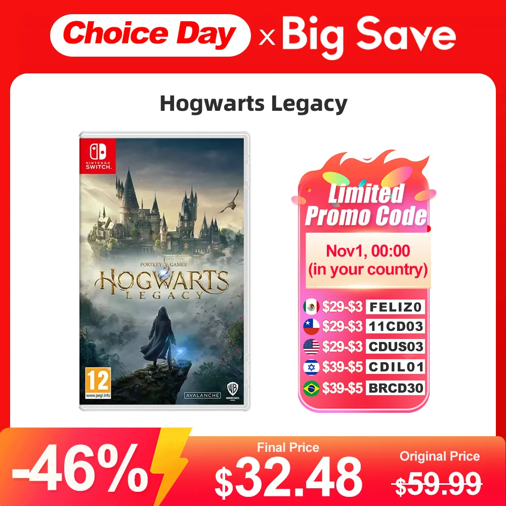 

Hogwarts Legacy Nintendo Switch Game Deals 100% Official Original Physical Game Card RPG Genre for Nintendo Switch Game Console