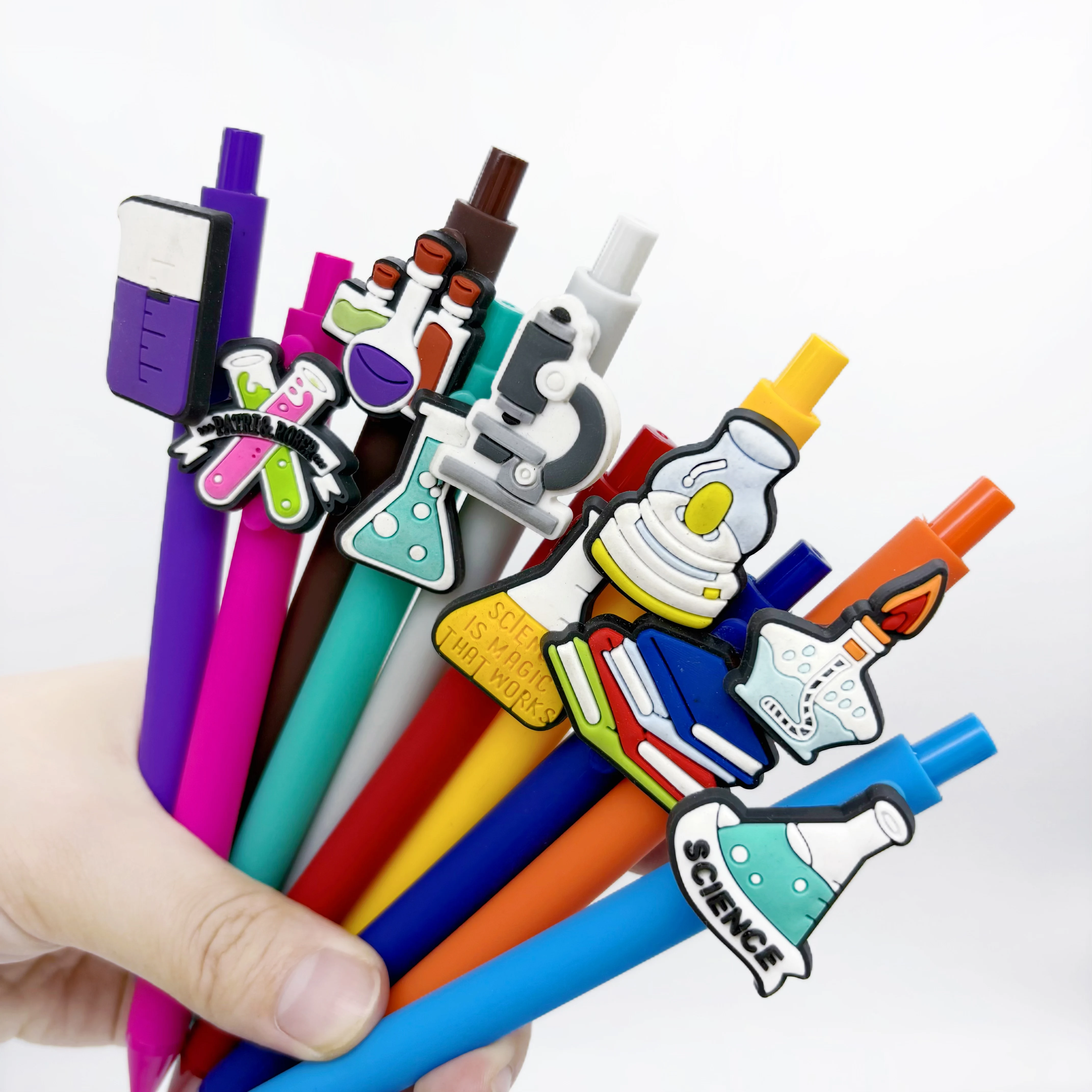 10/20 قطعة قلم حبر جاف لزجاجة كاشف لمختبر الكيمياء، قلم محايد للضغط، مناسب للاستخدام في مكتب الطلاب.