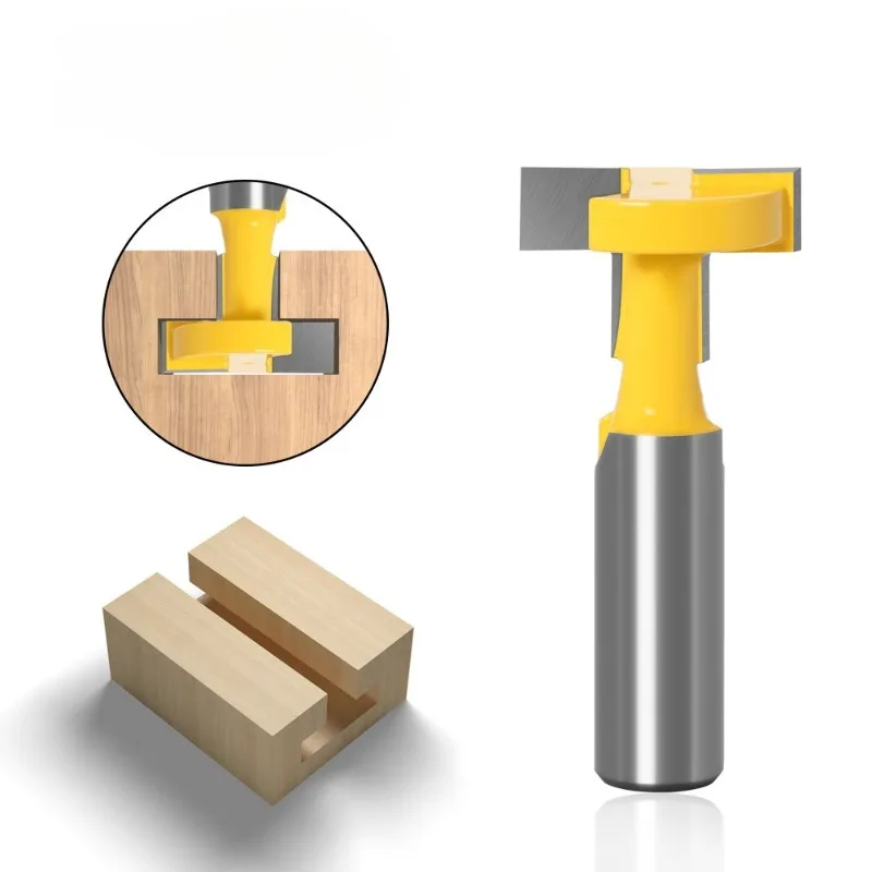 

1pcs High Quality T-Slot & T-Track Slotting Router Bit - 12mm 1/2'' Shank for Woodworking Multifunction Chisel Milling Cutter