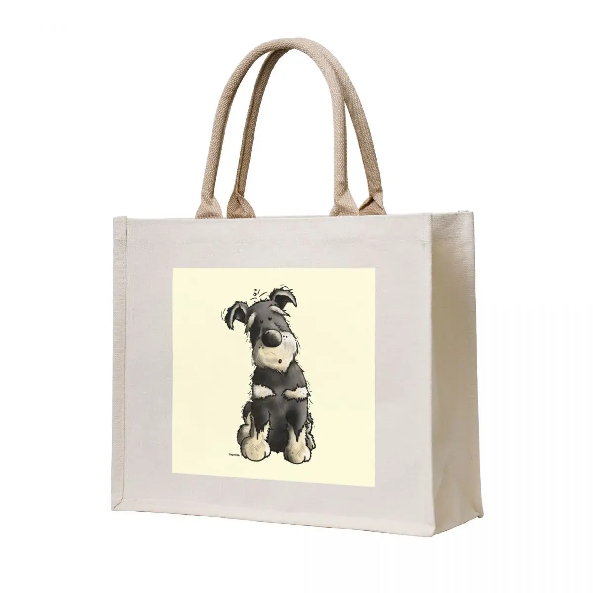 

Cute Schnauzer Cartoon Tote Bag Women's beach bags Women bags personalized tote bag