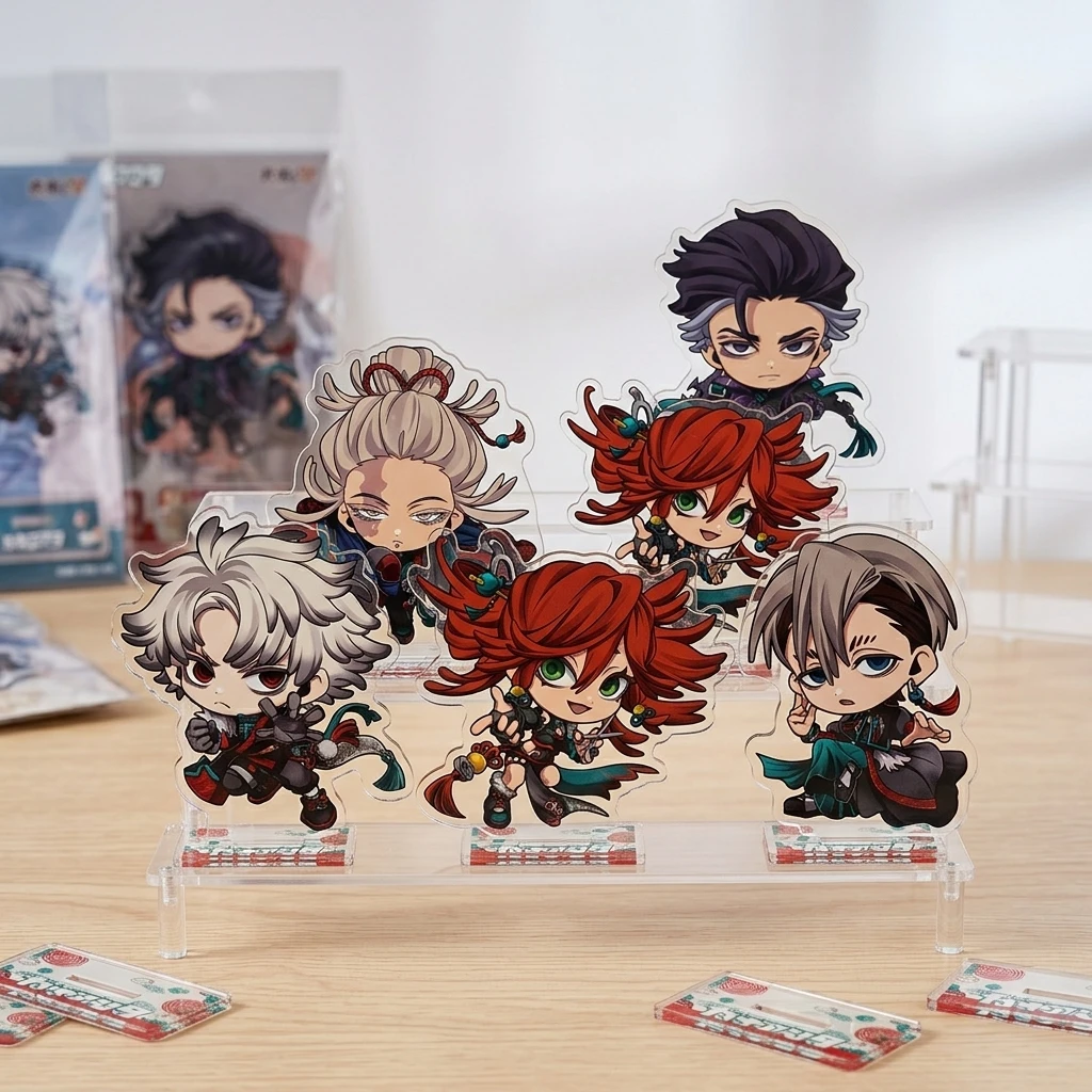 Gachiakuta Q Version Series Acrylic Stand & Keychain 2026 New Rudo Zanka Anime Table Ornament Backpack Charm Birthday Holiday