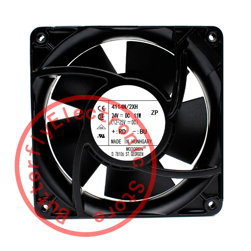 

СОВЕРШЕННО НОВЫЙ ОРИГИНАЛЬНЫЙ 4114N/2XH 4114 N/2 XH DC 24 В 11 Вт 3 ПРОВОДА/4 ПРОВОДА ОХЛАЖДАЮЩИЙ ВЕНТИЛЯТОР 12038 12 СМ 120*120*38 ММ