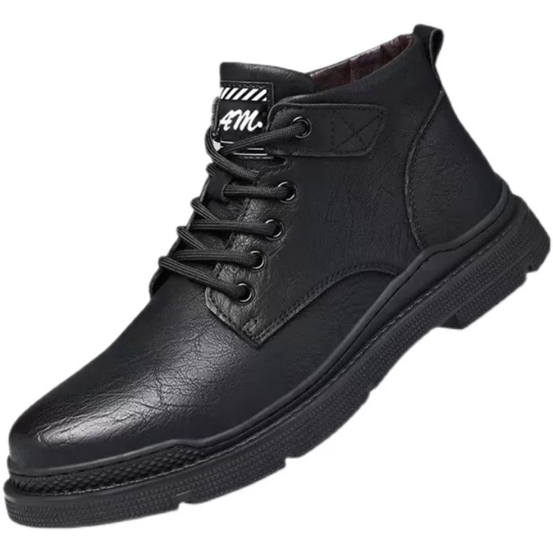 Botas de nieve cálidas informales para hombre, botines cómodos, otoño e invierno, M1090