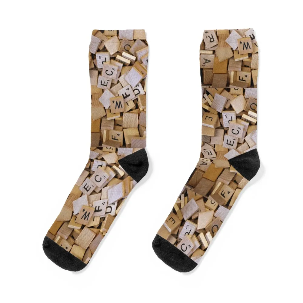 

Scrabble Letters Socks FASHION fashionable gift cycling Socks Female Men's