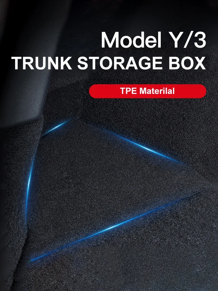 

Для Tesla Model Y 3, органайзер для багажника автомобиля, боковой ящик для хранения, лоток, авто аксессуары для кемпинга, гаджет, интерьер, водонепроницаемые органайзеры из ТПЭ