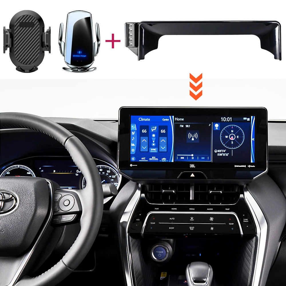 Car Phone Holder for Toyota Venza XU80 2021 2022 2023 2024 12.3\