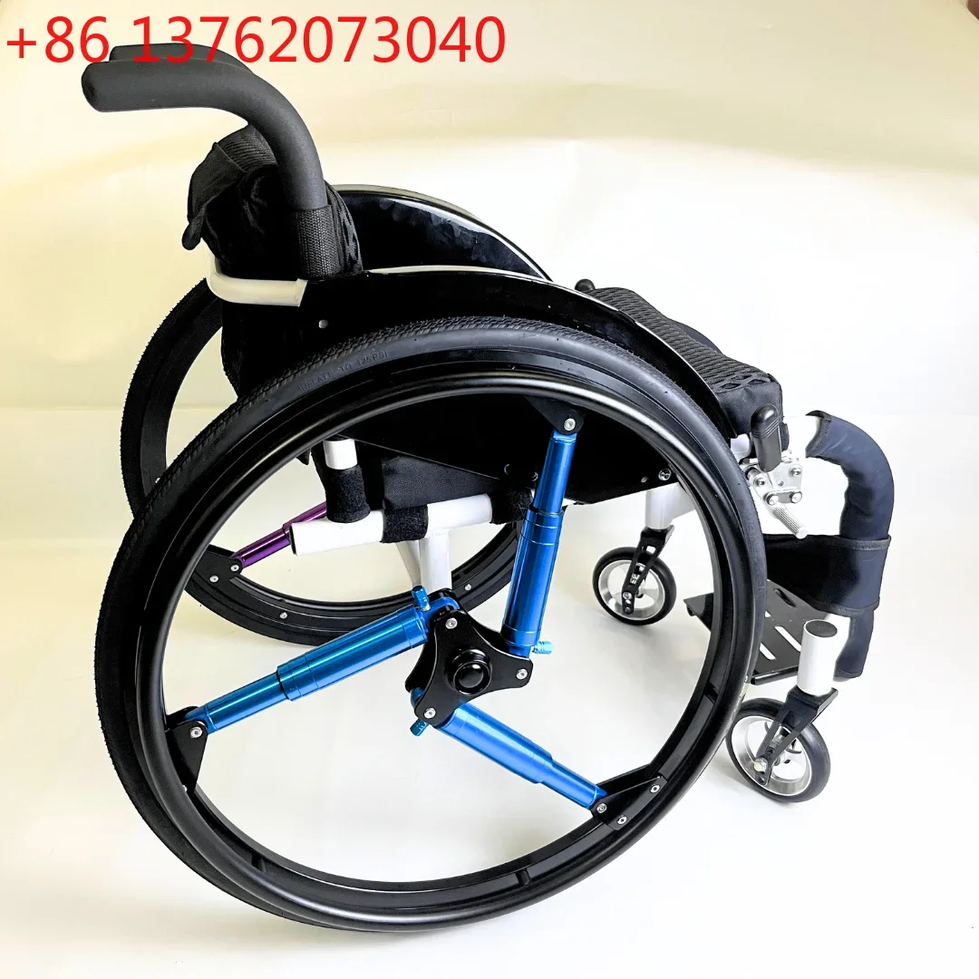 1 Pair 24 Inch Wheel Sports Wheelchair, 24×1 Titanium Alloy Shock-Absorbing Rear Wheel  Pneumatic shock absorber wheel
