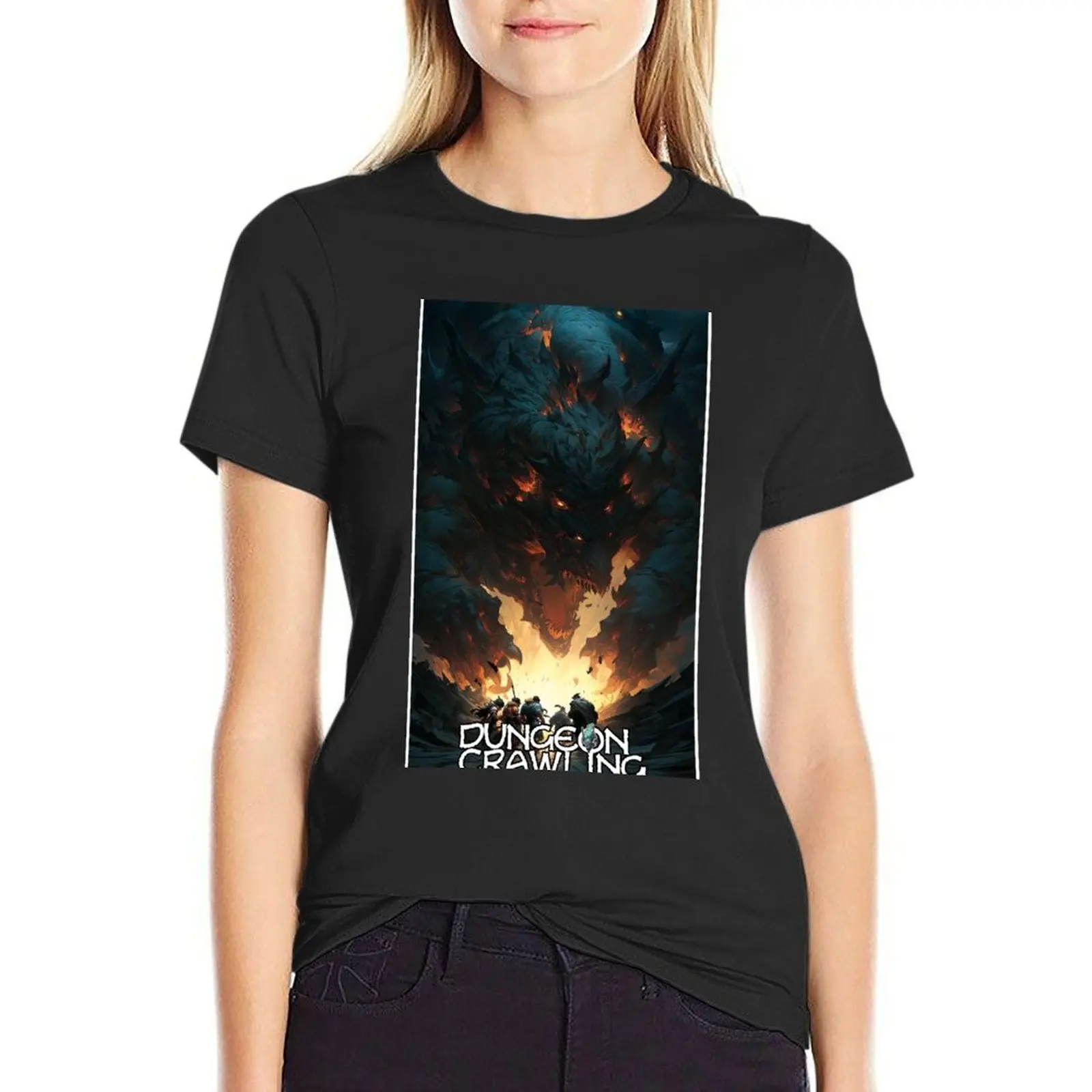 Dungeon Crawling - Gorgomotha the World Ender - Logo Version T-Shirt Aesthetic clothing vintage vintage clothes Women clothes