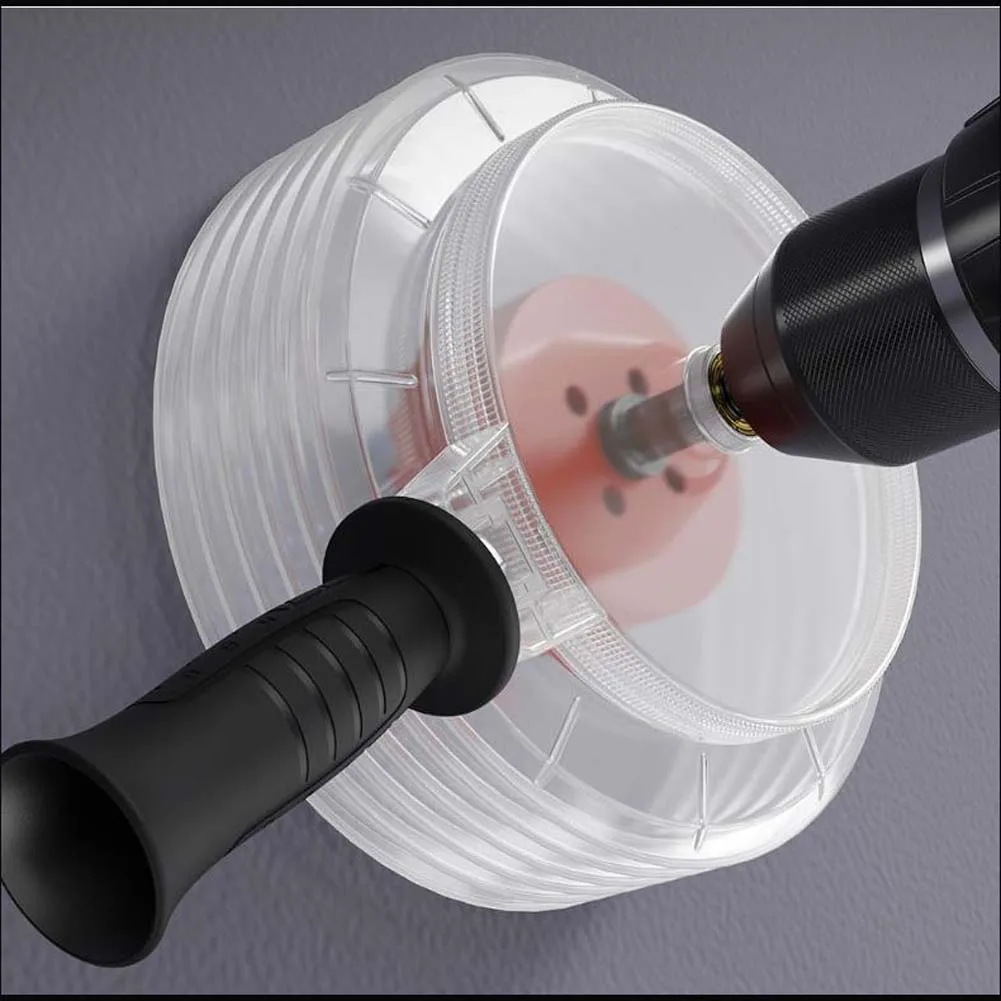 1pc 65-160mm Electric Drill Dust Collector Cover For Ceiling Wood Metal Hole Opener Drilling  Tools Accessories