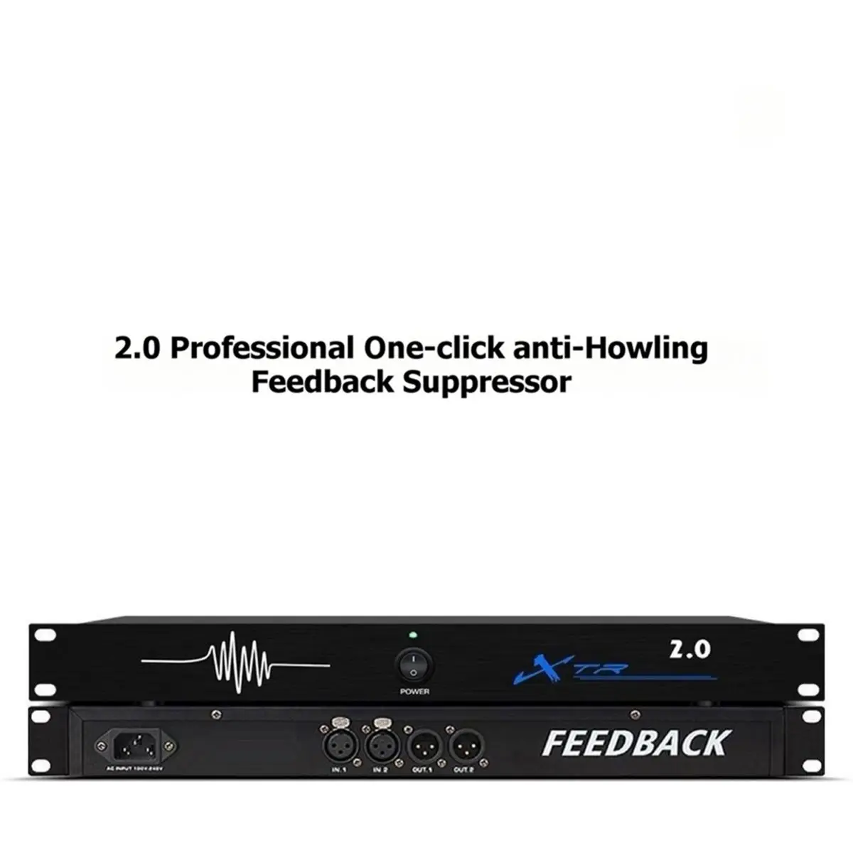 XTR 2.0 Digital Audio Processor with Digital Feedback Suppressor Six-Speed Frequency Shift to Suppress Feedback EU