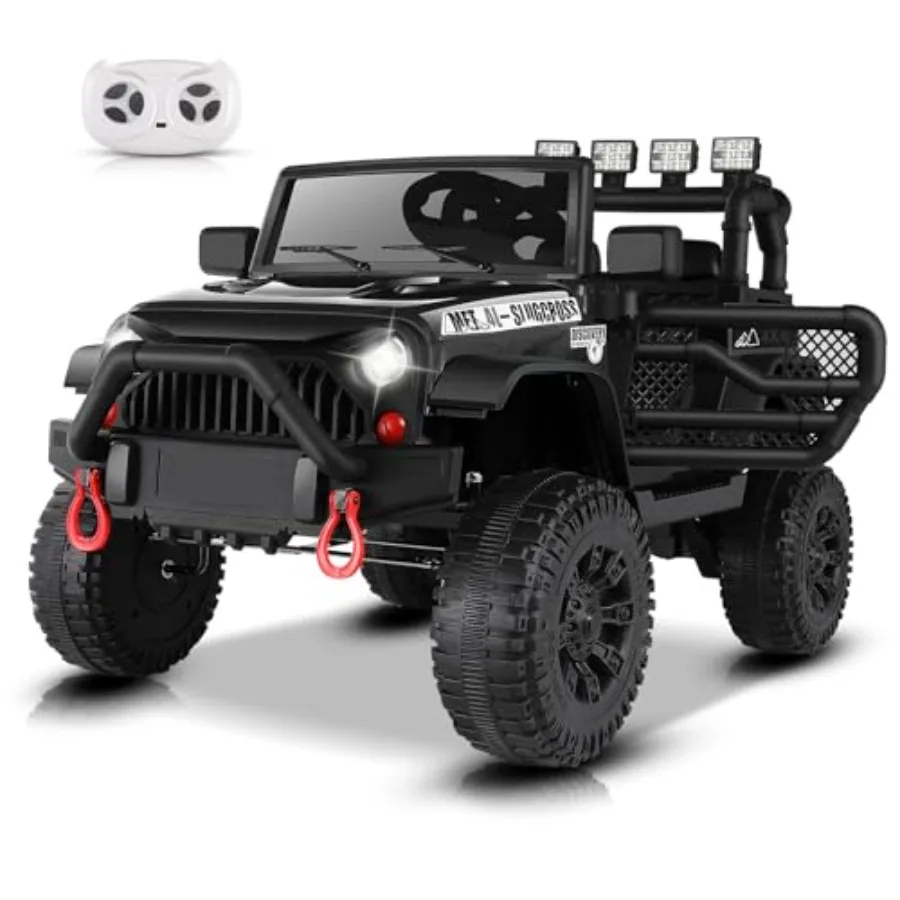 

Детский электромобиль 12В, на аккумуляторе, с дистанционным управлением, Bluetooth-музыкой и двойными колесами, для самостоятельного вождения