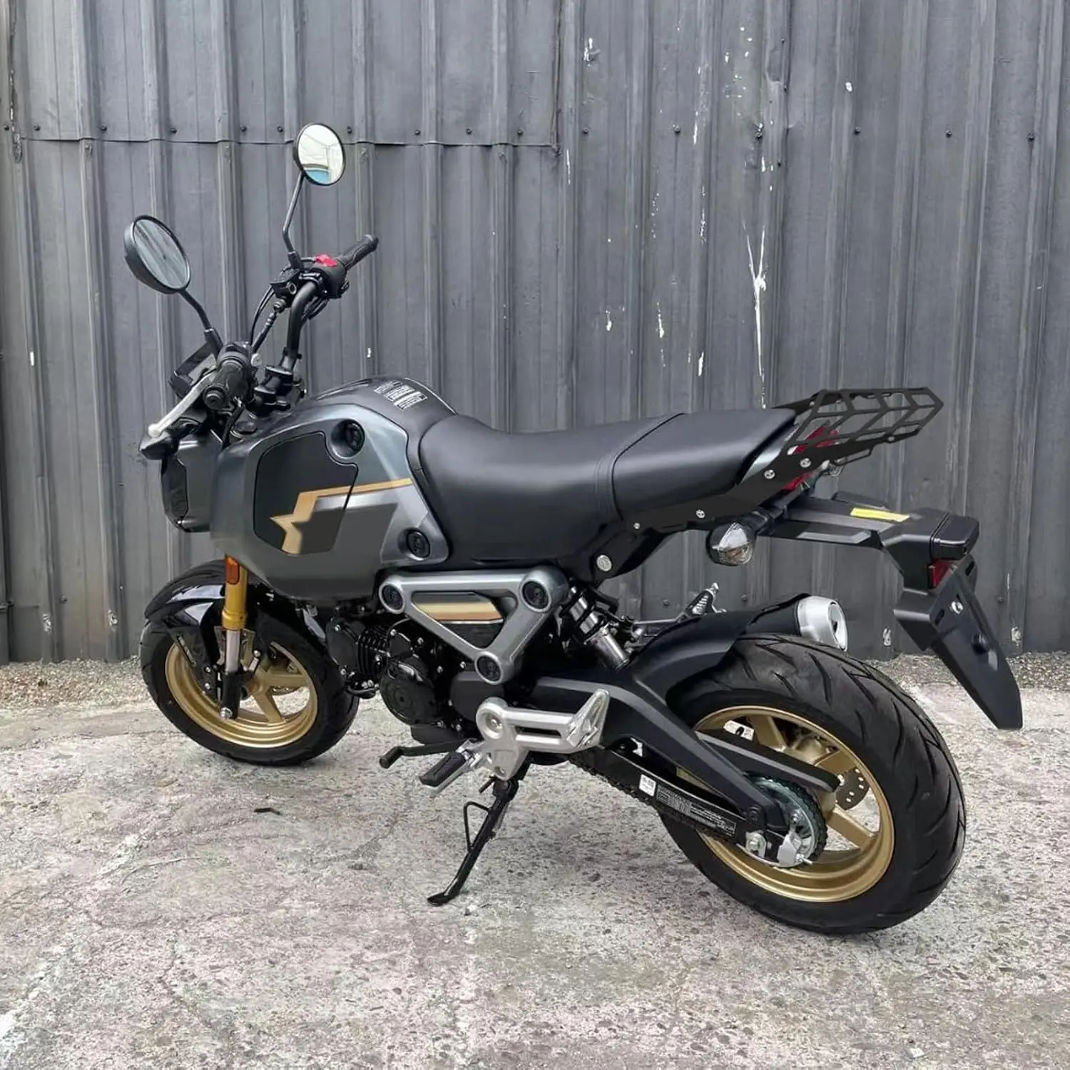 Motorcycle Rear Luggage Rack Cargo Carrier Compatible with Honda Grom 125 MSX125 2022-2025, Tail Storage Rack