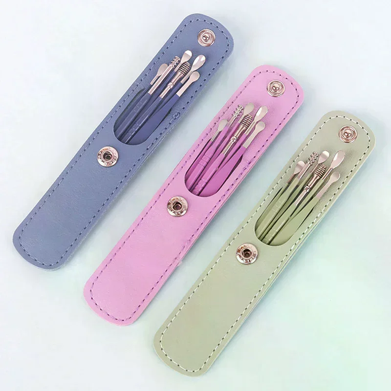 Ear Cleaner Wax Pickers Earpick Wax Remover Curette Ear Pick Cleaner Kit Spoon Care Ear Clean Tool
