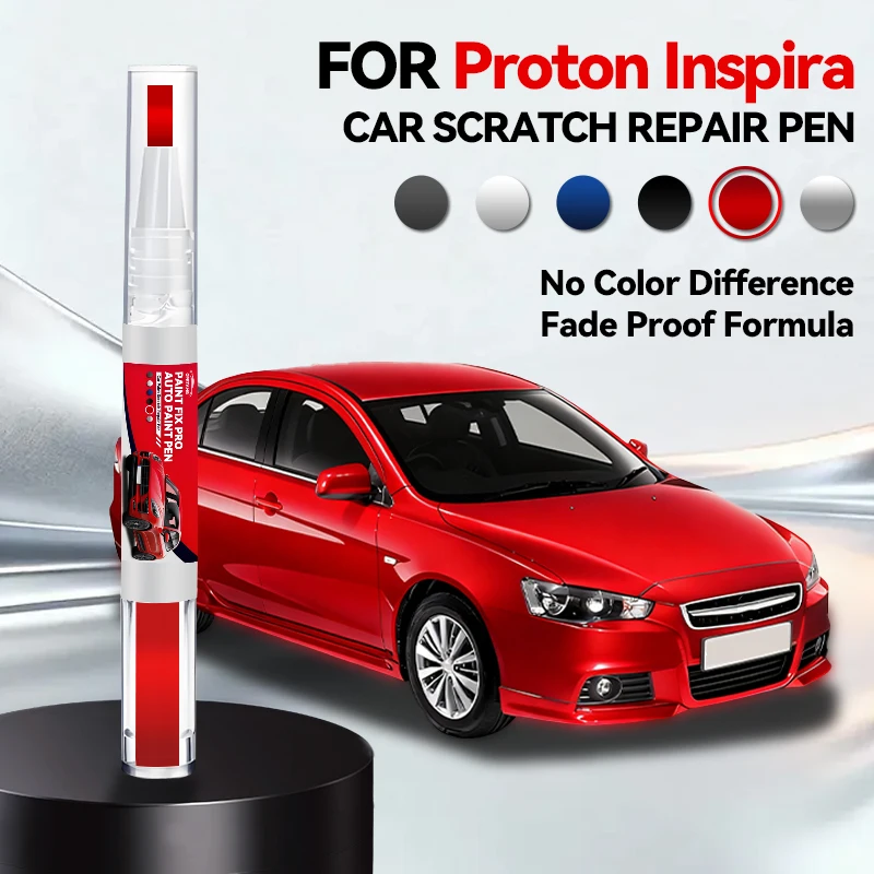 

Карандаш для ремонта автомобильной краски Proton Inspira, кисть для подкраски, средство для удаления царапин, аксессуары для авто, черный, белый