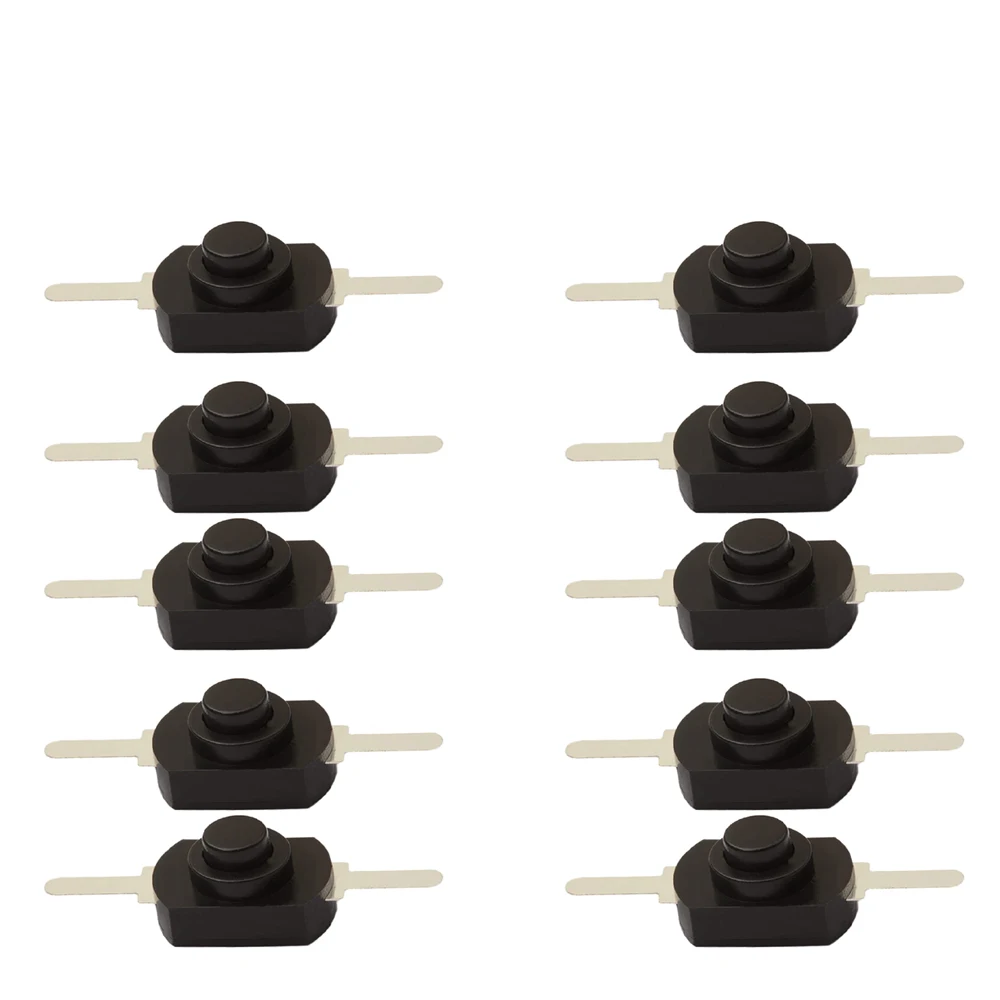 10PCS/Lot 12*8MM DC 30V 1A On Off Mini Push Button Switch for Electric Torch 1208YD Self Locking