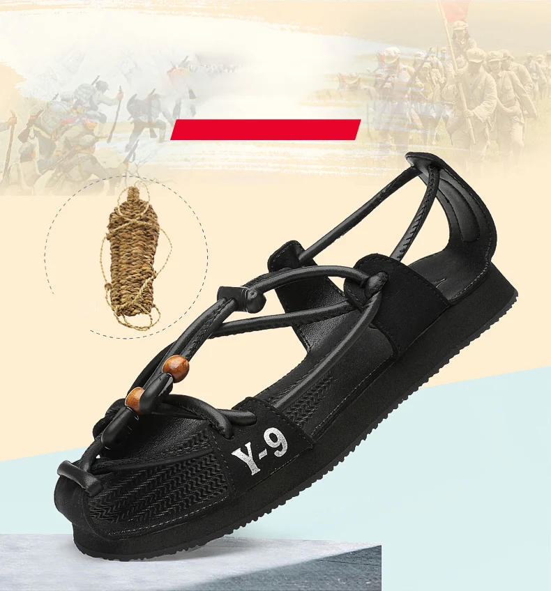 Summer Men Sandals New High Quality Leather Mens Casual Shoes Outdoor Men Leather Sandals for Men Beach Shoes Roman Men's Shoes