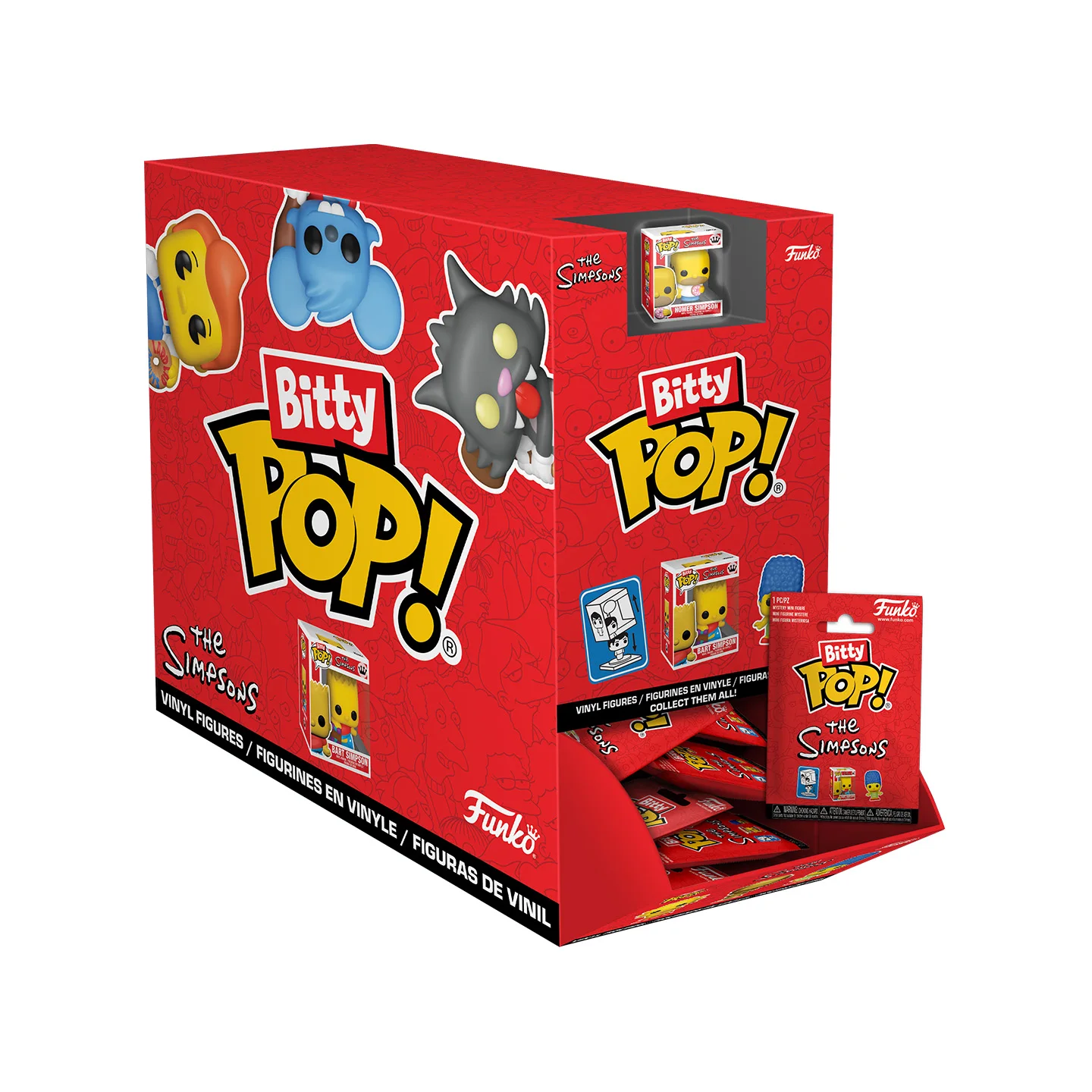 Funko Pop Animación y Dibujos Animados Misterio Bitty Pop! Figuras periféricas de los Simpsons, juguetes para niños, regalo, adornos coleccionables