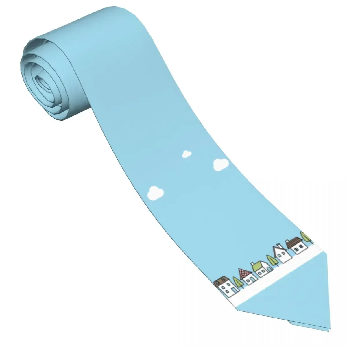 Bonito Cartoon Neck Tie para Homens, Kawaii Neck Tie, Colar Gráfico, Presente de Aniversário, Festa de Casamento, Engraçado