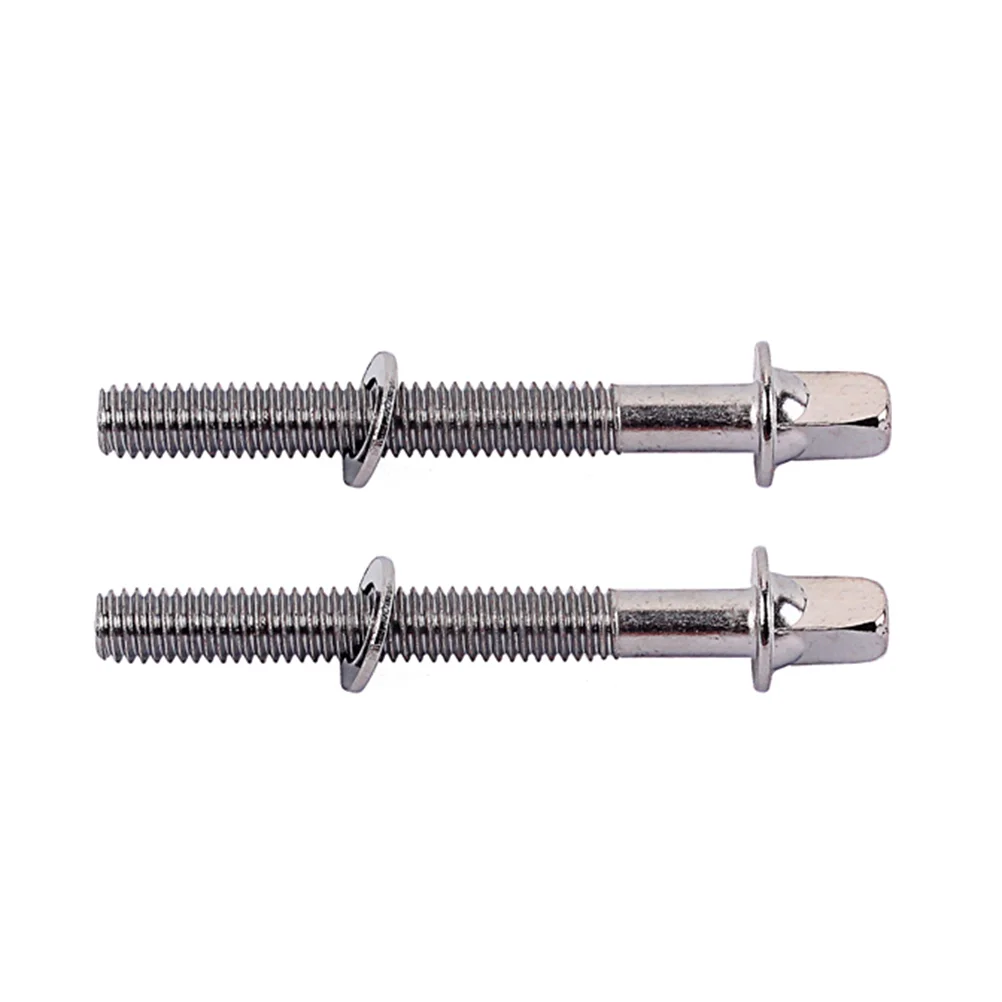 

2 PCS Drum Lug Mounting Screws Parts Tension with Washers Tie Rod Floor Accessory