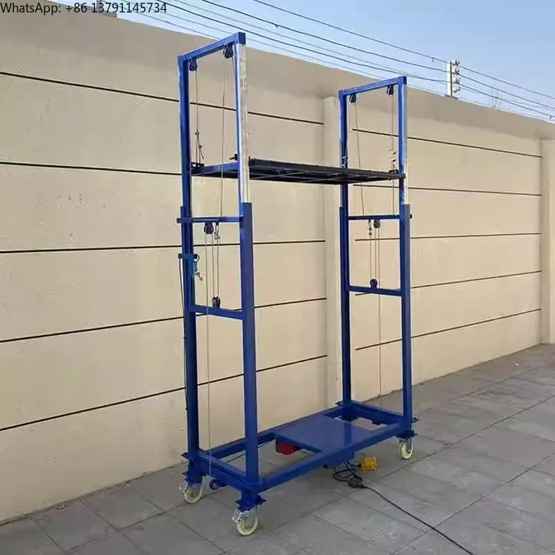 

New mobile lifting platform electric scaffolding indoor outdoor decoration high-altitude work site folding disassembling