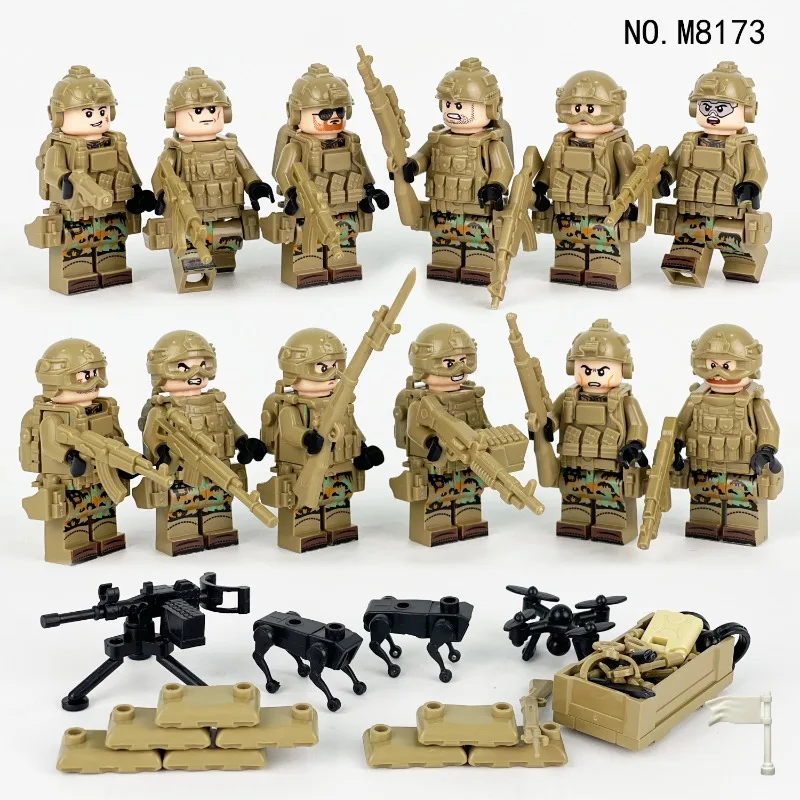 

Special police forces jungle scouts police bandits children educational assembly building blocks toys toys for girls dolls