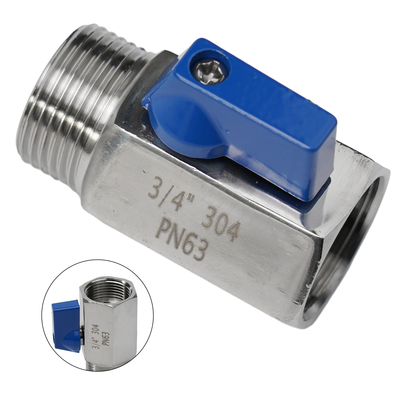 For Air Steam Hoses Small Ball Valve 3 4in For Air Gas Steam Apps Control Valve Spherical Disc Control Normal Temperature Range