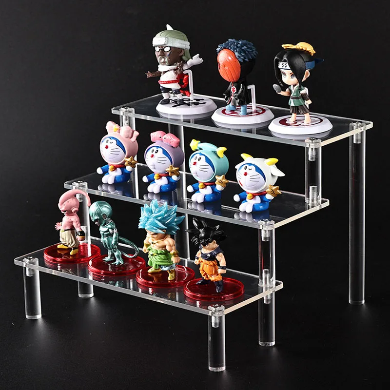 Transparent animation acrylic display shelf Cake shelf Organizer dessert shelf Jewelry display shelf perfume cosmetics display