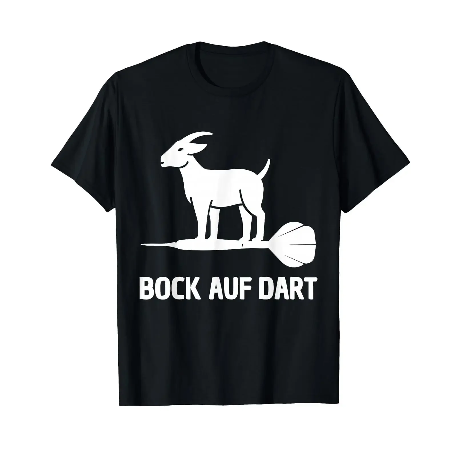 T Shirt with German Text quot Bock auf Dart Funny Player black vintage Washed Slightly Breathable streetwear graphic