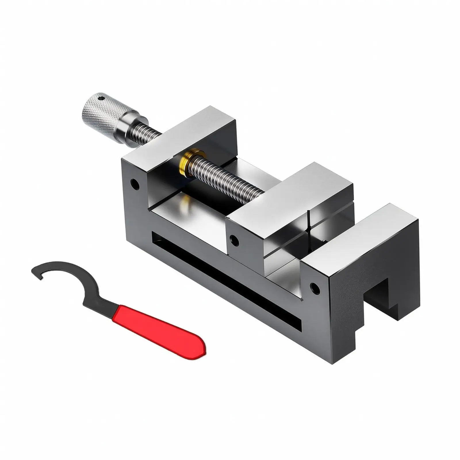 Precision Flat-Jaw Vise Rigid Stainless Steel Machine Vise Workholding Tool