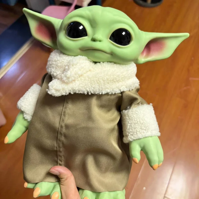 Figura de acción de Yoda de Star Wars de 28 cm x 17 cm, muñeco de peluche de Grogu, juguetes de Yoda bebé, muñecos de anime de The Mandalorian, regalos para adultos, modelo adorable