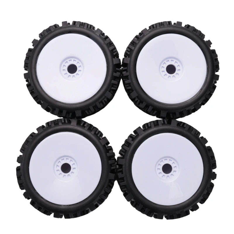 

MOMO 4 X 17Mm Hub Wheel Rim & Deep Tooth Tire For 1/8 Off-Road RC Car Buggy Redcat Team Losi VRX HPI Kyosho HSP Hobao Carson