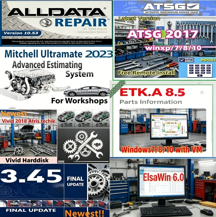 

2026 7 in 1 VIVID HAYNES PRO 2018.1 Alldata 10.53 Autodata 3.45 Mitchell Ultramate 2023 elsawin 6.0 etka 8.5 Atsg 2017 software
