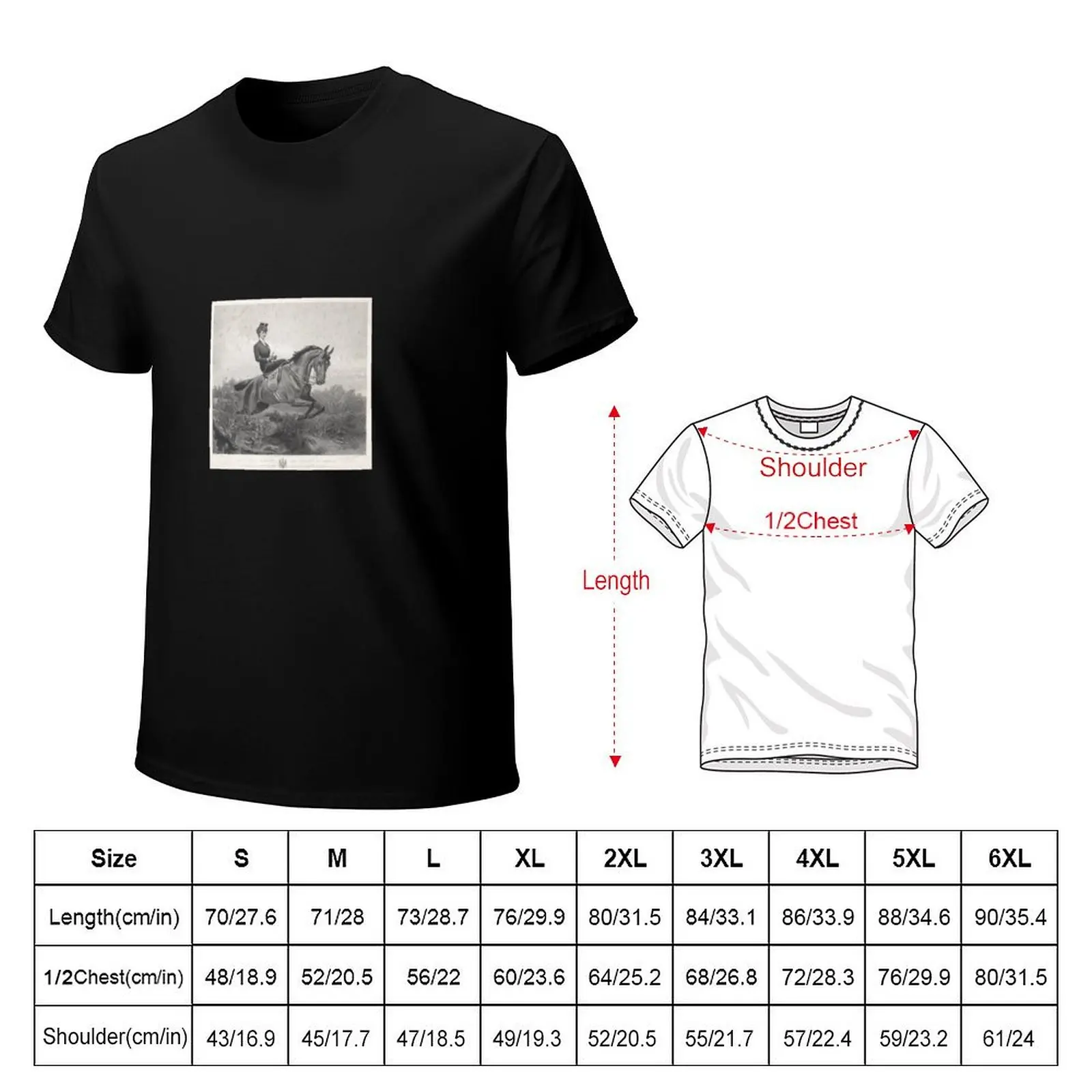 Empress Elisabeth of Austria on horse – Sisi Sissi T-Shirt Work Wear Short Sleeve T-Shirt