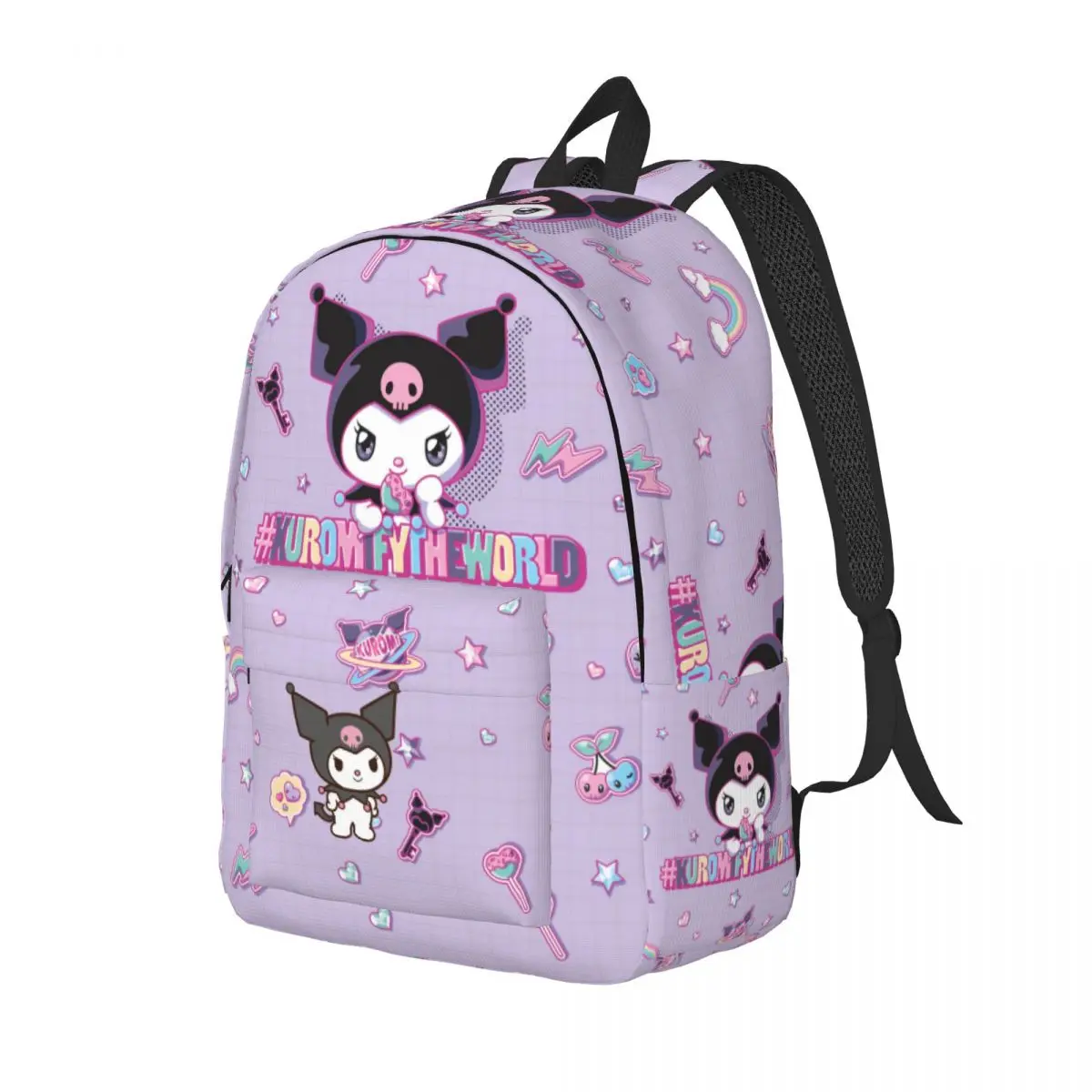 Kawaii Sanrio Kuromi Backpack for School Kindergarten School Student Book Bags Boy Girl Kids Daypack Gift