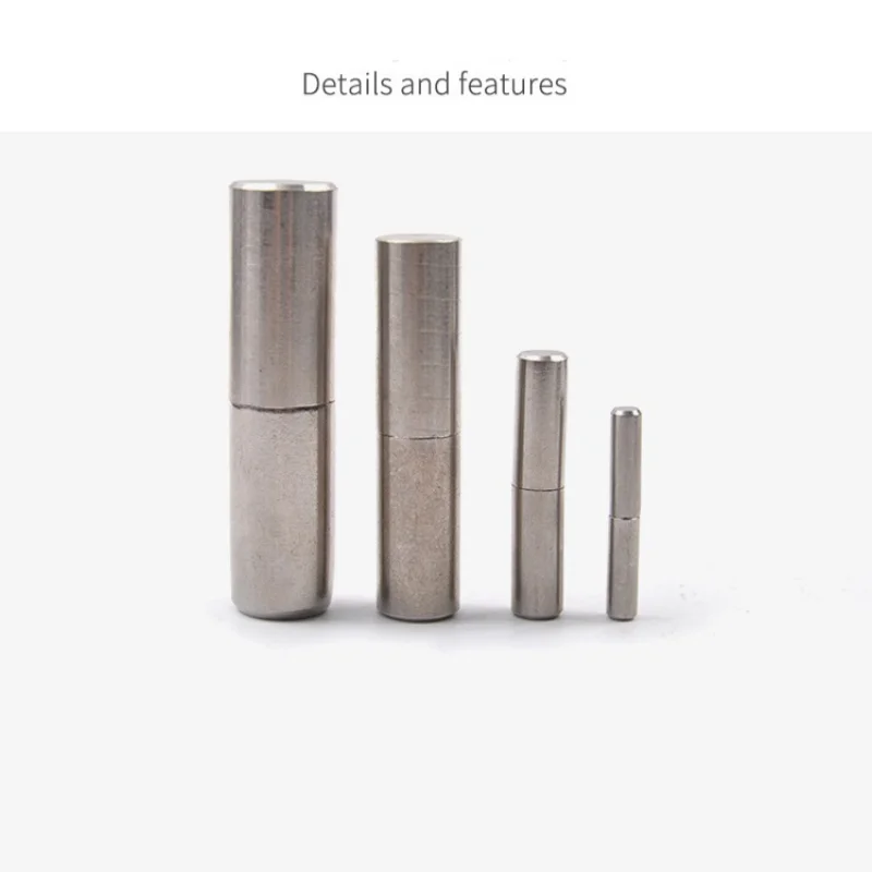 SUS304 Stainless Steel Welded Hinged Cylindrical Removal Door Shaft Hinges Home Gate Window Part Male to Female Steel Hinge Pin
