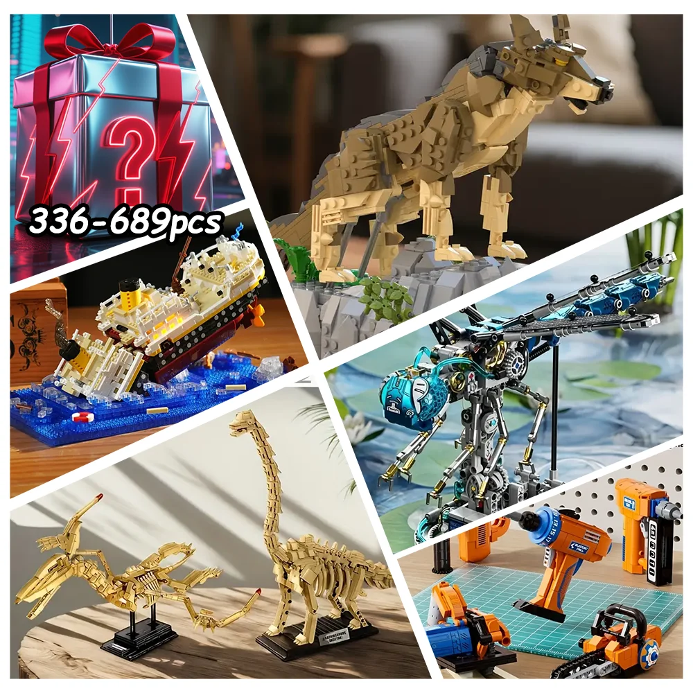 

Более 200 стилей случайно отправлены. Слепая коробка для строительных блоков предлагает полный смысл сборки развлечения.