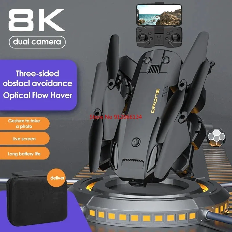 4K Wifi Fpv Drones Aerial Photography Obstacle Avoidance Quadcopter Aerial Photography RC Helicopter Obstacle Avoidance Aricraft