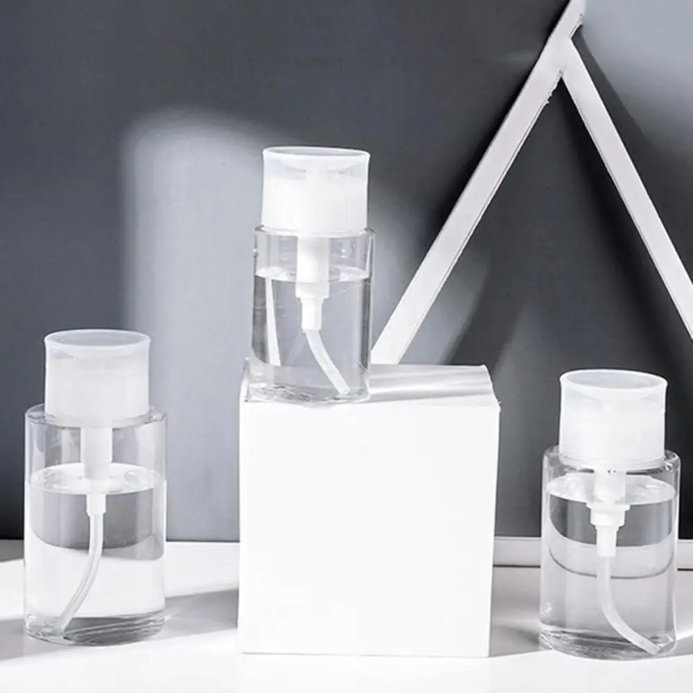 Ferramenta recarregável imprensa bombeamento dispensador vazio bomba dispensador garrafa removedor de maquiagem garrafa removedor de esmalte recipiente