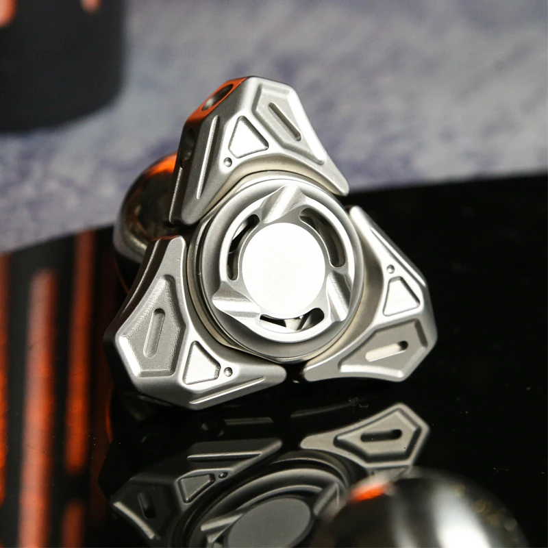 Hellhound EDC acier inoxydable mécanique armure ouverte Gyroscope du bout des doigts bureau soulagement du stress jouets Fidget Spinner jouet de bureau